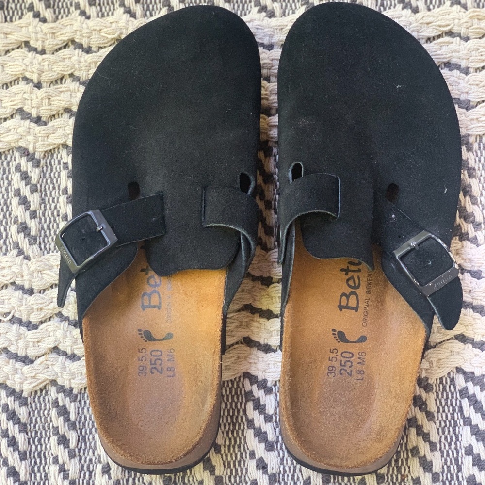 Black Birkenstock Betula Clogs